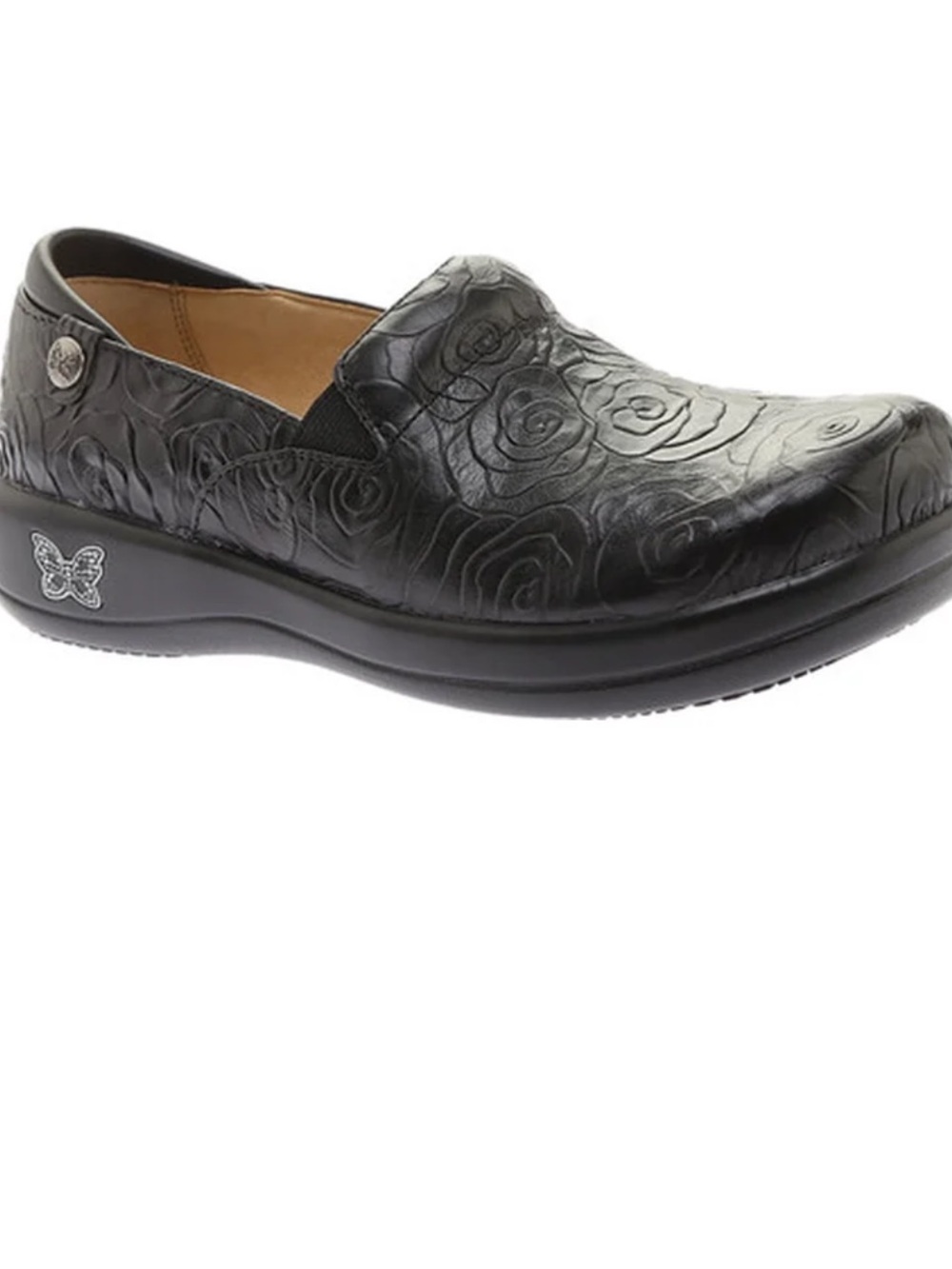 Alegria Women's Keli Professional Night Rosette Clog/Mule Size 38/7.5 Black